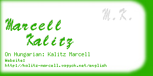 marcell kalitz business card